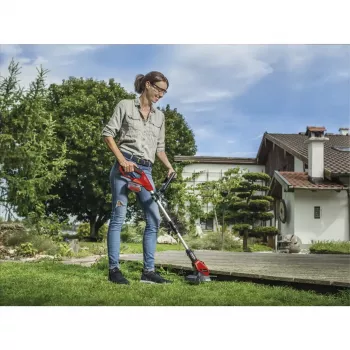 Bezvadu zāles pļāvēja un apmales trimmera komplekts EINHELL GE-CM 18/30 + GE-CT 18, sarkans/melns, Li-ion 4.0Ah