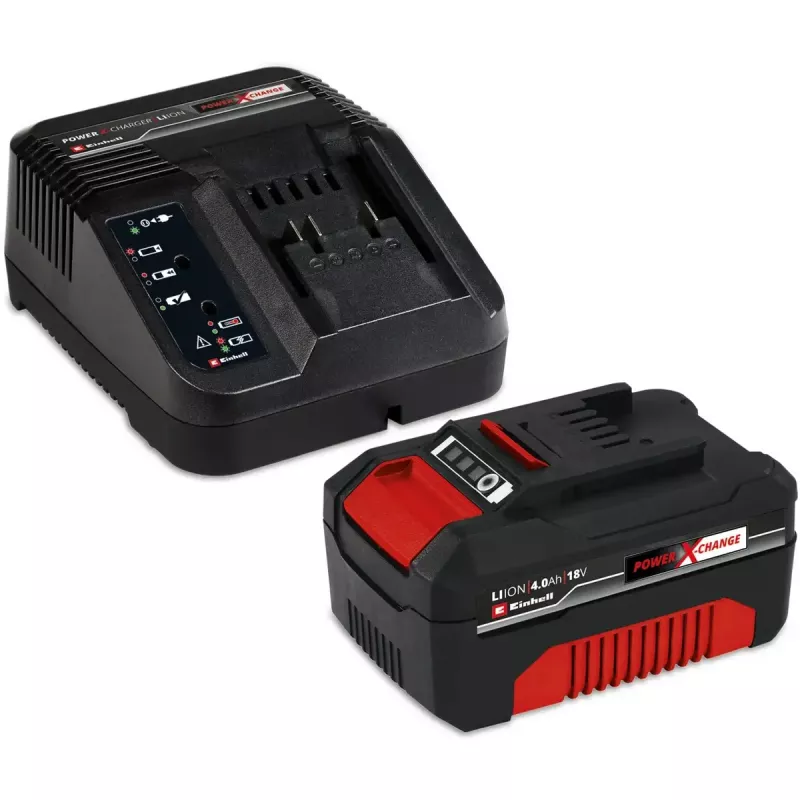 Bezvadu zāles pļāvēja un apmales trimmera komplekts EINHELL GE-CM 18/30 + GE-CT 18, sarkans/melns, Li-ion 4.0Ah
