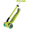 Pusējs skrejritenis GLOBBER Go-Up Active Lights — regulējams augstums, LED gaismas, laima krāsa