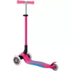 Saliekams skrejritenis GLOBBER Primo Foldable Plus Lights — rozā/gaiši zils