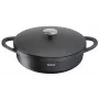 Cepamā panna Tefal Trattoria E2187274 apaļa melna alumīnija 28 cm