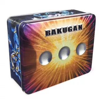 Spinmaster Bakugan Baku-Tin Sectanoid – Kolekcionāra uzglabāšanas skārda kārba ar noslēpuma Bakugan, tirdzniecības kārtīm, rotaļlietām zēniem no 6 gadu vecuma