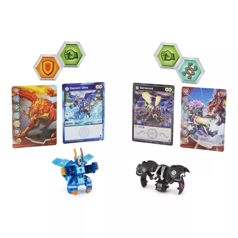 Spinmaster Bakugan Baku-Tin Sectanoid – Kolekcionāra uzglabāšanas skārda kārba ar noslēpuma Bakugan, tirdzniecības kārtīm, rotaļlietām zēniem no 6 gadu vecuma