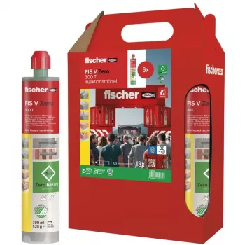 Injekciju java FISCHER FIS V Zero 300 T, 6 × 300 ml patronas (zaļa)