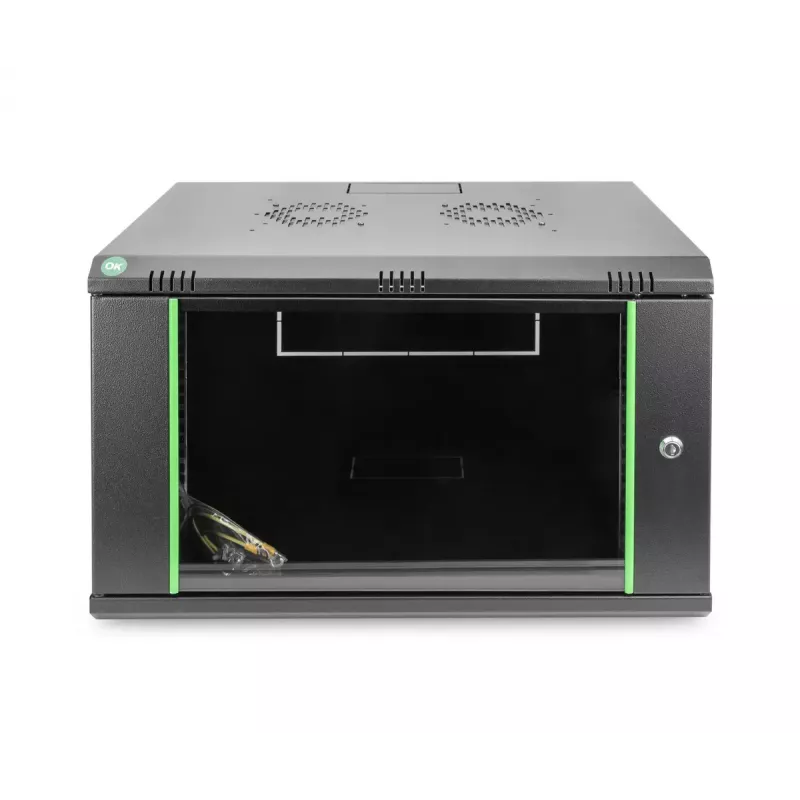Sienas stiprinājuma tīkla skapis Digitus DN-19 07-U-EC-SW 600x450 mm