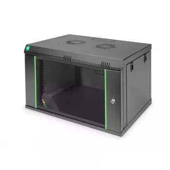Sienas stiprinājuma tīkla skapis Digitus DN-19 07-U-EC-SW 600x450 mm