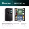 Hisense RQ760N4IFE brīvstāvošs vairāku durvju ledusskapis, 577 L, melns