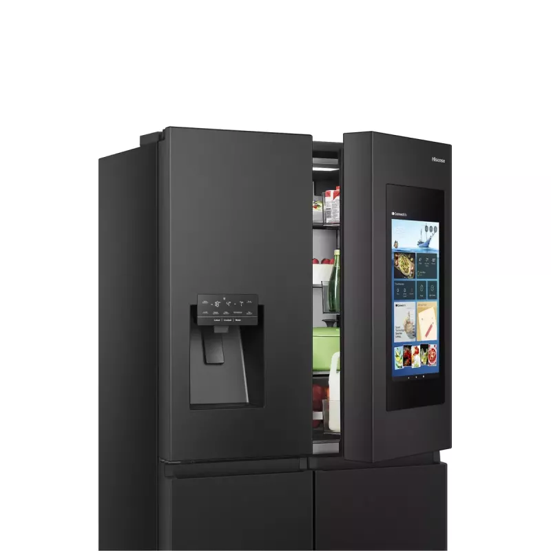 Hisense RQ760N4IFE brīvstāvošs vairāku durvju ledusskapis, 577 L, melns