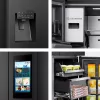 Hisense RQ760N4IFE brīvstāvošs vairāku durvju ledusskapis, 577 L, melns