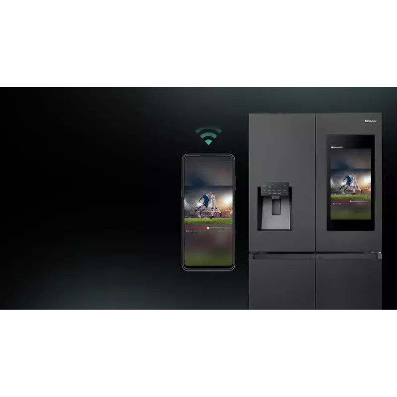 Hisense RQ760N4IFE brīvstāvošs vairāku durvju ledusskapis, 577 L, melns