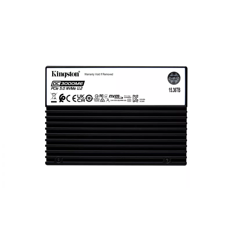 Kingston Technology 15.36TB DC3000ME U.2 PCIe 5.0 NVMe TCG Opal Enterprise SSD