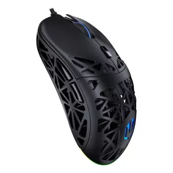 Gaming pele ENDORFY LIV USB Type-A, vadu optiskā, 12000 DPI, abpusēja, 1,8 m kabelis, aRGB apgaismojums, melna