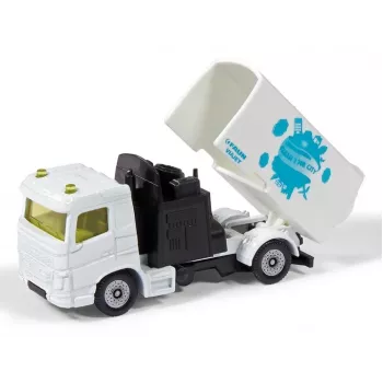 Pašvaldības transportlīdzekļu komplekts Siku Municipal: ceļu slaucītājs un atkritumu mašīna, metāls/plastmasa, balts, vecums 3+