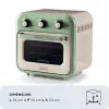 Ariete 4632 Gaisa fritējs un cepeškrāsns Vintage, 1400W, 2in1, Tilpums 16L, Piederumi komplektā, Taimeris 60 minūtes, Dubultais stikls, Zaļš
