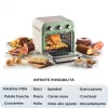 Ariete 4632 Gaisa fritējs un cepeškrāsns Vintage, 1400W, 2in1, Tilpums 16L, Piederumi komplektā, Taimeris 60 minūtes, Dubultais stikls, Zaļš