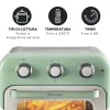 Ariete 4632 Gaisa fritējs un cepeškrāsns Vintage, 1400W, 2in1, Tilpums 16L, Piederumi komplektā, Taimeris 60 minūtes, Dubultais stikls, Zaļš
