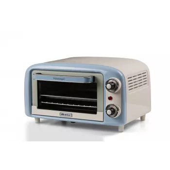 Ariete 3919 Vintage Elektriskā Cepeškrāsns, 800W, 10L, Dubultstikls, Retro, Zila