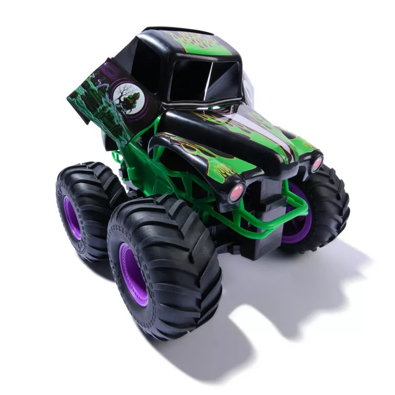 Monster Jam Smash & Bash Grave Digger attālvadības briesmonis, mērogs 1:15, salabojams, iekštelpām un ārā, 4+ gadi
