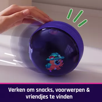 Interaktīvā rotaļlieta Bitzee Hamster Ball Spinmaster ar 20+ digitāliem kāmjiem, ripo un reaģē uz pieskārienu, AA baterija, daudzkrāsaina