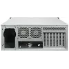 Servera korpuss INTER-TECH IPC 4U-4708 — 4U, melns, ATX/PS2 barošanas bloks, 4x priekšējie 80mm ventilatori, 2x aizmugurējie 80mm ventilatori, 2.5/3.5 collu HDD