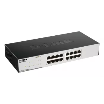 D-Link GO-SW-16G 16 portu Gigabit Ethernet neparvaldāms slēdzis, 1U, melns