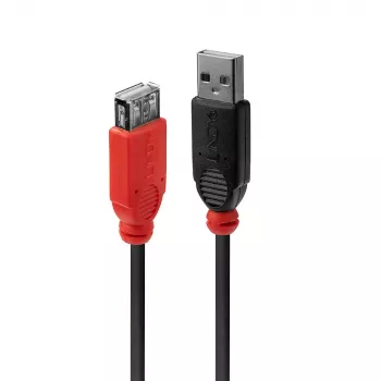 Lindy 5m USB 2.0 aktīvais pagarinātājs Slim, 5 m, USB A, USB A, USB 2.0, 0.48 Gbit/s, Melns