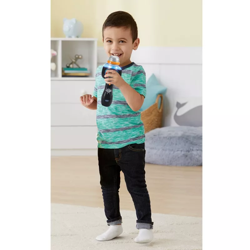 VTech Baby burvju dziedāšanas mikrofons, rotaļlieta, 2 gadi, AAA, 200 g, melns