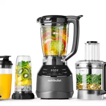 Virtuves kombains NUTRIBULLET NBF580B — 1500 W, 1,8 L bļoda, melns, nerūsējošā tērauda asmeņi