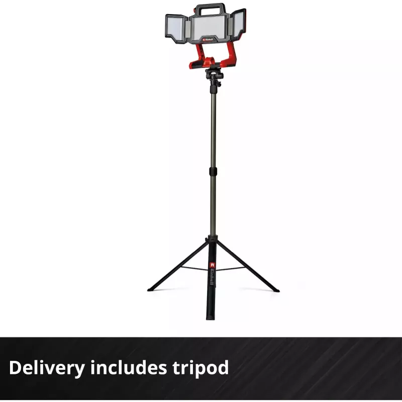 Bezvadu darba lampa EINHELL TP-CL 18/3000 Li Set Solo — sarkana, bez akumulatora un lādētāja