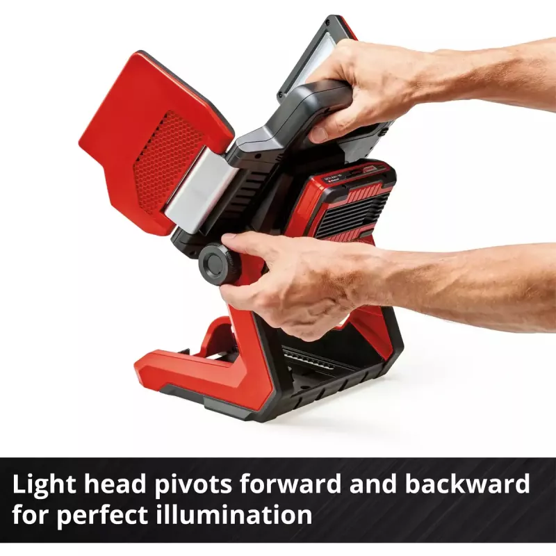 Bezvadu darba lampa EINHELL TP-CL 18/3000 Li Set Solo — sarkana, bez akumulatora un lādētāja