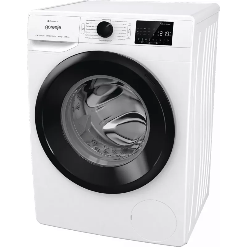 Gorenje WPNEI84A1TS veļas mazgājamā mašīna, priekšējā ielāde, 8 kg, 1400 apgr./min, balta