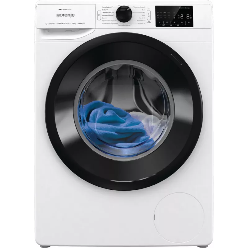 Gorenje WPNEI84A1TS veļas mazgājamā mašīna, priekšējā ielāde, 8 kg, 1400 apgr./min, balta