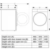 Gorenje WPNEI84A1TS veļas mazgājamā mašīna, priekšējā ielāde, 8 kg, 1400 apgr./min, balta