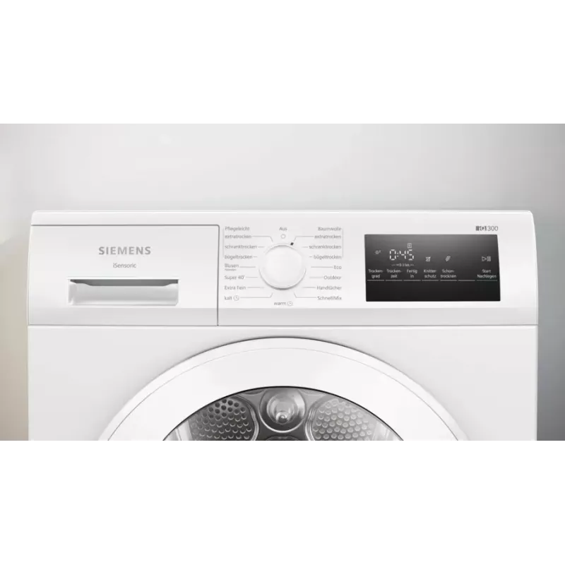Siemens iQ300 WT45HVA4 žāvētājs Brīvi stāvošs Priekšējā ielāde 8 kg Balts