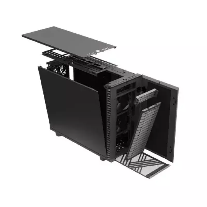 Fractal Design Define 7 PCGH Edition Midi Tower datora korpuss, melnā krāsā (FD-C-DEF7A-11)