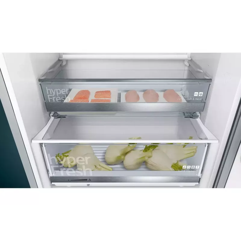 Siemens KG49EAICA ledusskapis-sal dētājs Brīvstāvošs 419 L Nerūsējošais tērauds