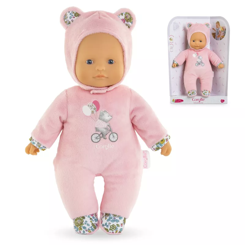Mīkstā rotaļlieta lācītis Simba‑Dickie Corolle Mon Doudou Corolle Sweetheart rozā – mierinājuma plīša lelle