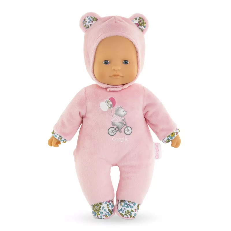 Mīkstā rotaļlieta lācītis Simba‑Dickie Corolle Mon Doudou Corolle Sweetheart rozā – mierinājuma plīša lelle