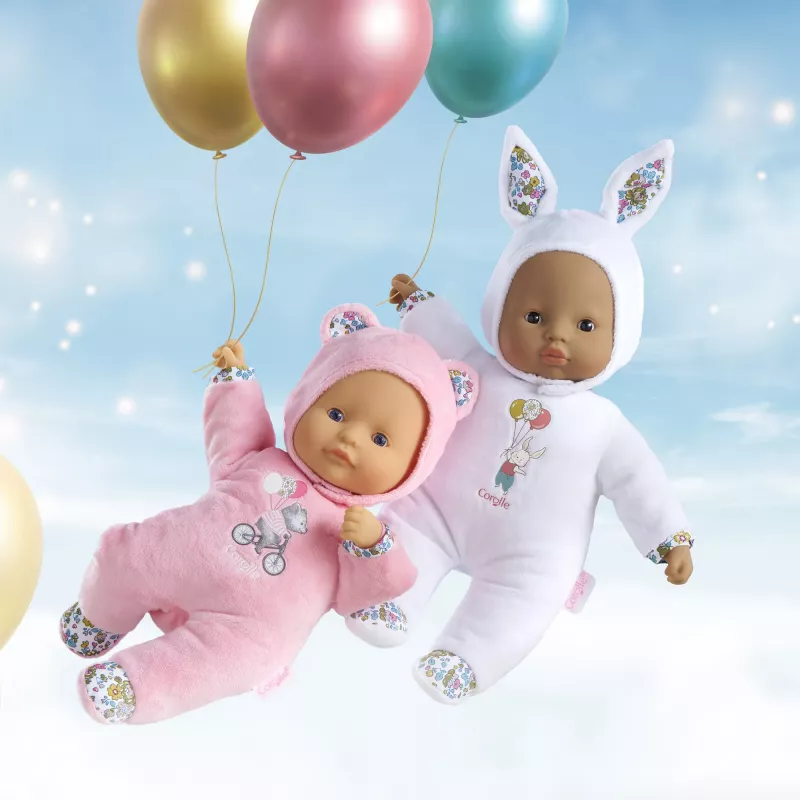 Mīkstā rotaļlieta lācītis Simba‑Dickie Corolle Mon Doudou Corolle Sweetheart rozā – mierinājuma plīša lelle