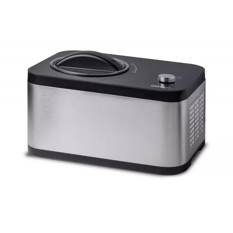 Unold 48826 EVA saldējuma un jogurta automāts ar kompresoru, 1,5 L, 120 W, melns, nerūsējošs tērauds
