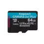 Kingston Technology 64GB microSDXC Canvas Go Plus Gen4 200R A2 U3 bez adaptera