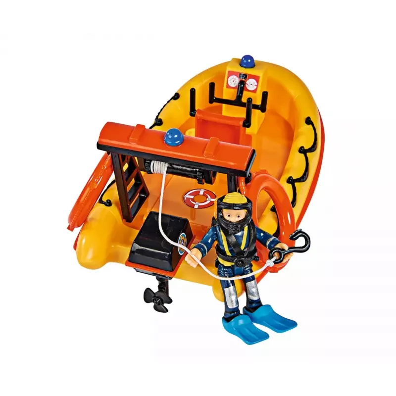 Rotaļu laiva Simba-Dickie Fireman Sam Neptune ar figūriņu