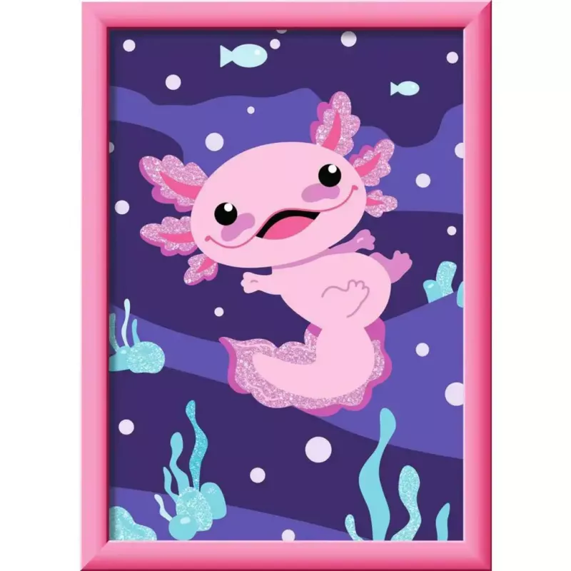 Gleznošanas komplekts Ravensburger CreArt — Axolotl (mākslas komplekts)