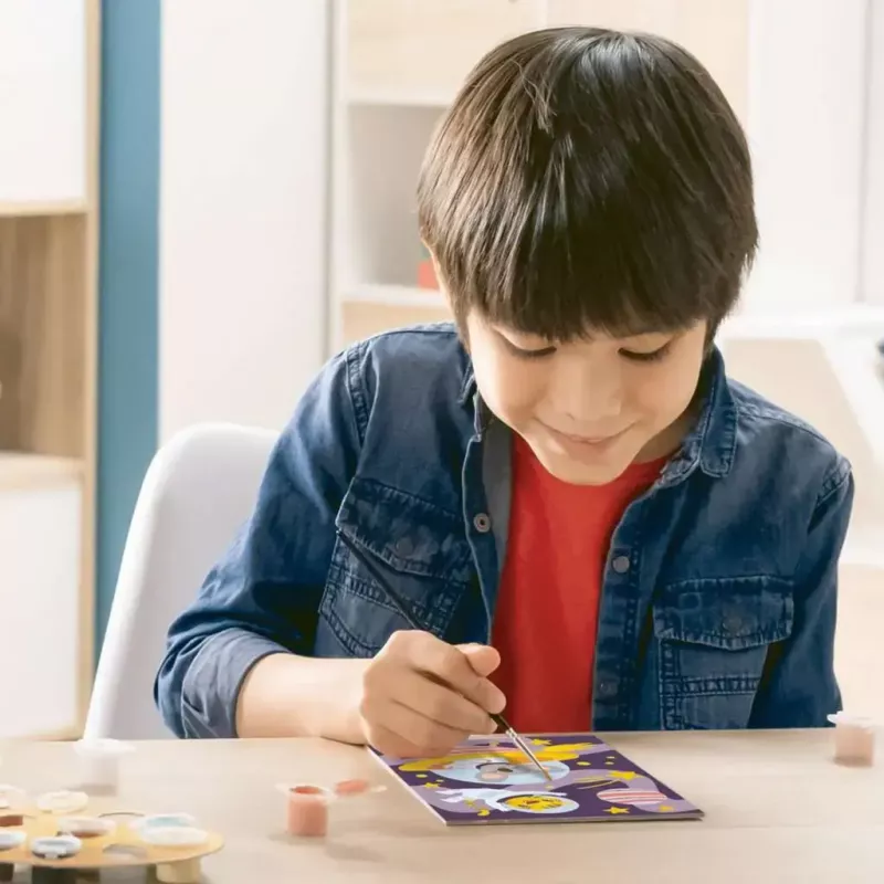 Krāsošanas komplekts pēc numuriem Ravensburger CreArt – “Dzīvnieki kosmosā”
