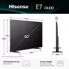 Hisense 50E77Q 127 cm (50 collu) 4K Ultra HD Smart QLED televizors, melns