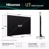 Hisense 100U7Q 2,54 m (100 collu) 4K Ultra HD Smart TV Wi-Fi Melns