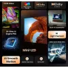 Hisense 100U7Q 2,54 m (100 collu) 4K Ultra HD Smart TV Wi-Fi Melns