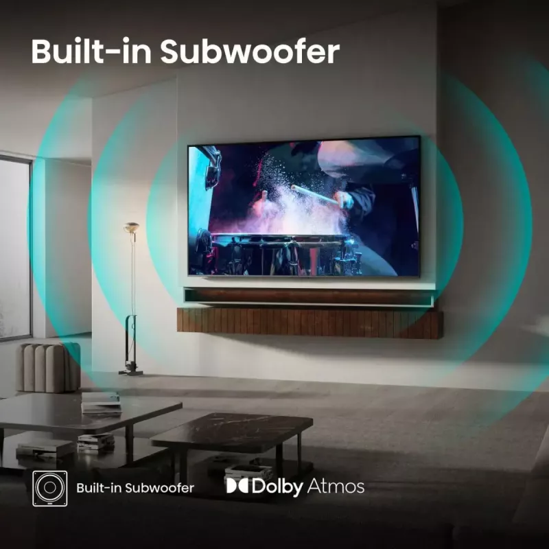 Hisense 100U7Q 2,54 m (100 collu) 4K Ultra HD Smart TV Wi-Fi Melns
