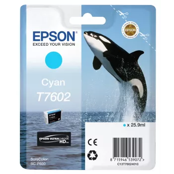 Epson T7602 Cyan oriģinālā tintes kasetne