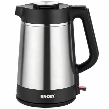 Unold 18715 elektriskā tējkanna 1.5 L 1800 W melna, nerūsējošais tērauds